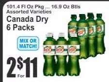 Canada Dry 6 Packs