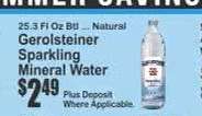 Gerolsteiner Sparkling Mineral Water