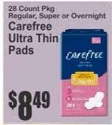 Carefree Ultra Thin Pads*