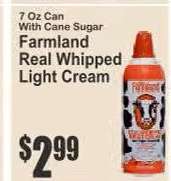 Farmland Real Whipped Light Cream