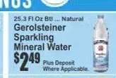 Gerolsteiner Sparkling Mineral Water