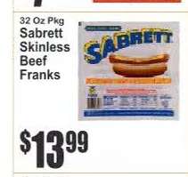 Sabrett Skinless Beef Franks