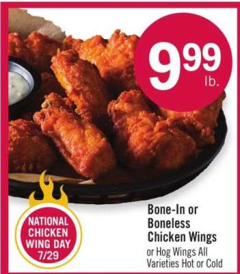 Bone-In or Boneless Chicken Wings