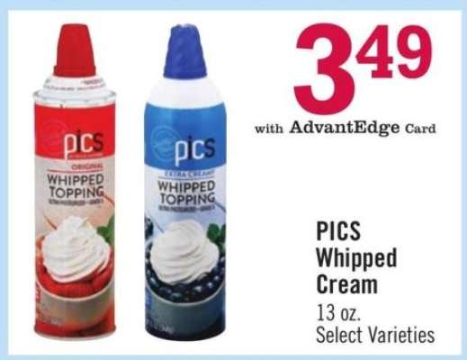 PICS Whipped Cream