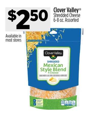 Clover Valley Shredded Cheese