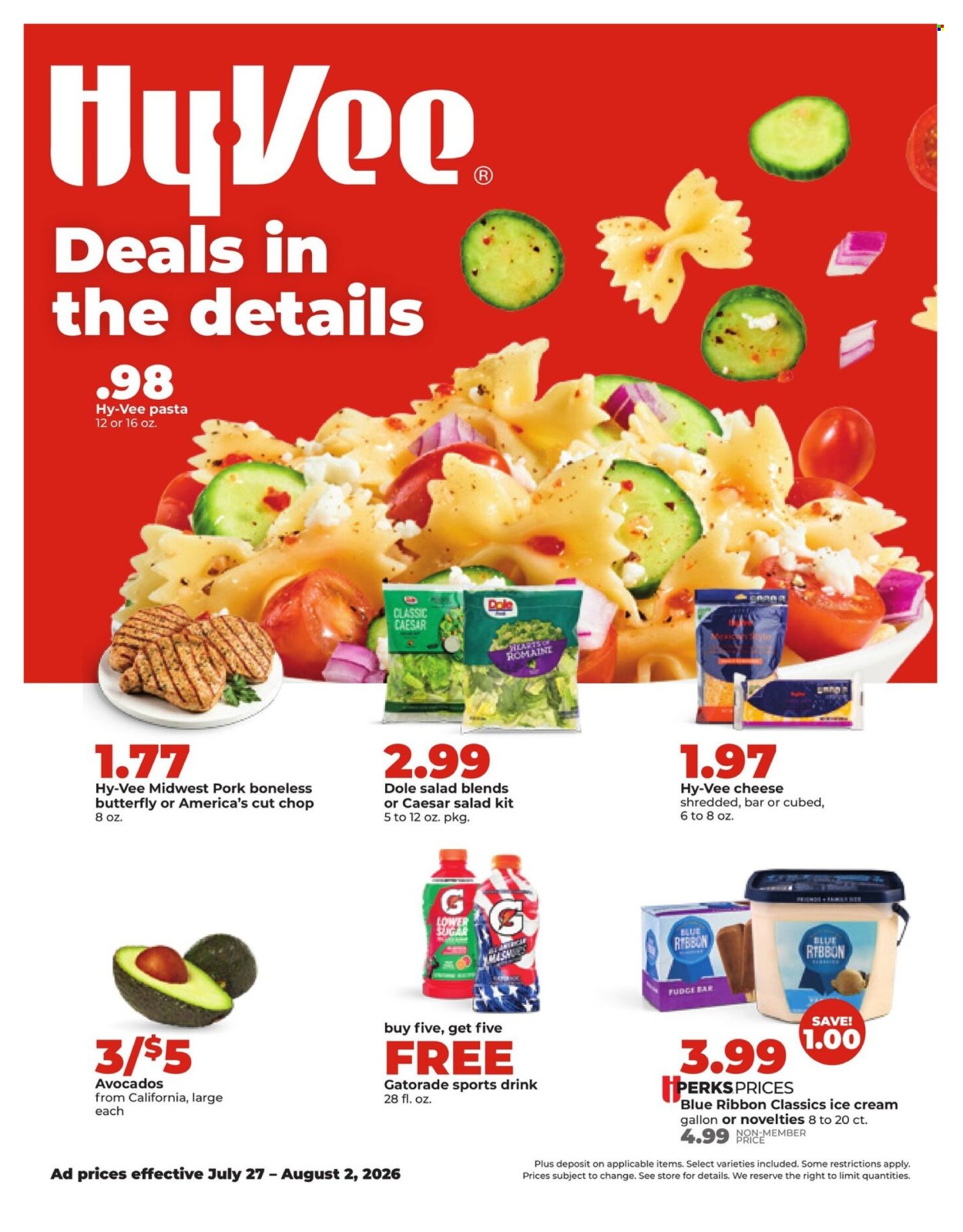 Hy-Vee ad  - 07.27.2026 - 08.02.2026. Page 1