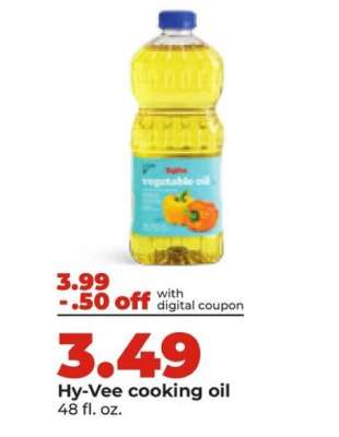 Hy-Vee cooking oil