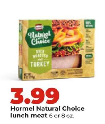 Hormel Natural Choice Lunch Meat