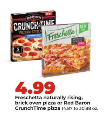 Freschetta or Red Baron Pizza