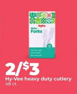 Hy-Vee heavy duty cutlery