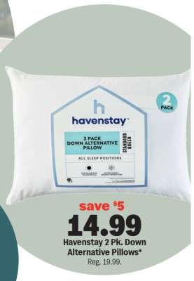 Havenstay 2 Pk. Down Alternative Pillows