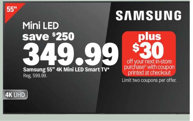 Samsung 55” 4K Mini LED Smart TV