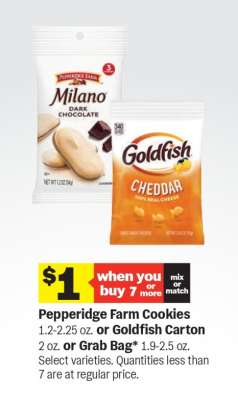 Pepperidge Farm Cookies or Goldfish Carton or Grab Bag