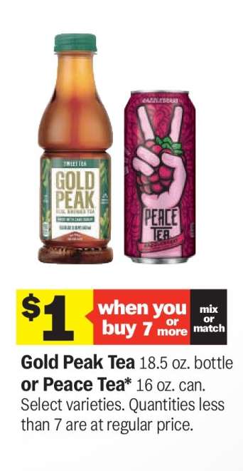 Gold Peak Tea or Peace Tea