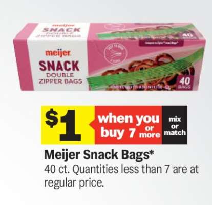 Meijer Snack Bags