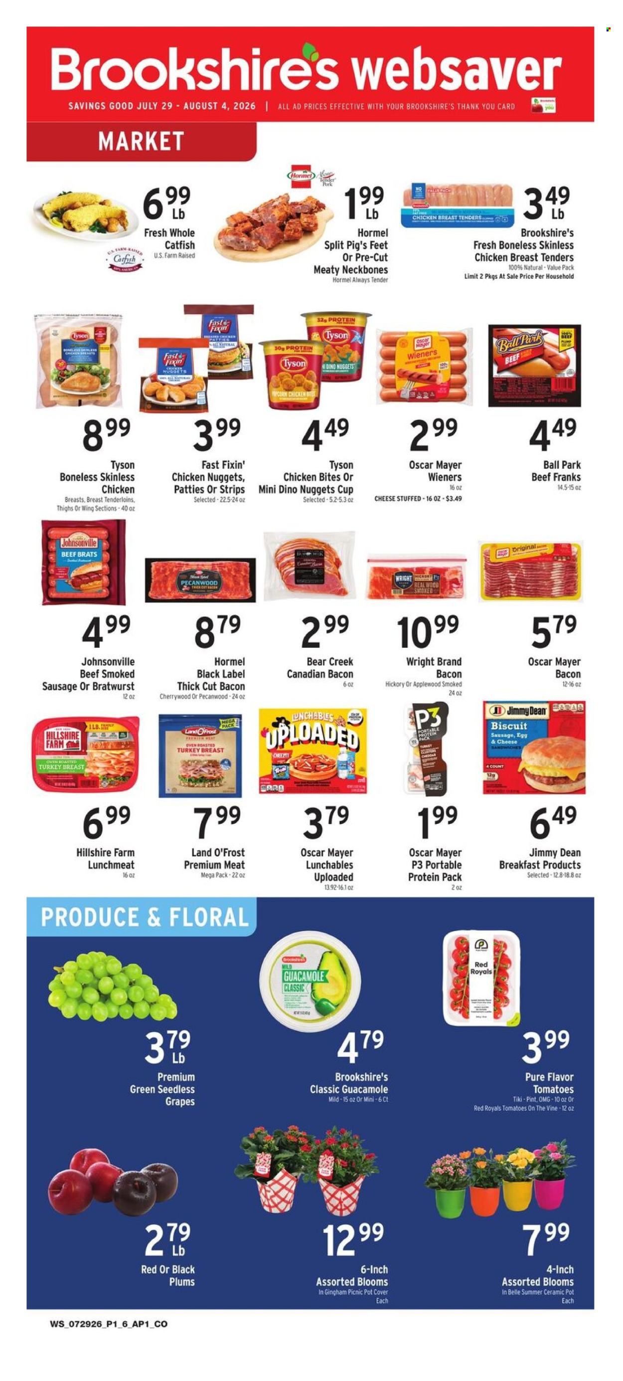 Brookshires ad  - 07.29.2026 - 08.04.2026. Page 1