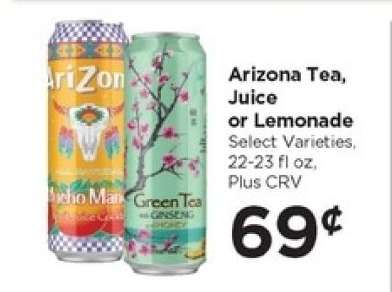 Arizona Tea, Juice or Lemonade