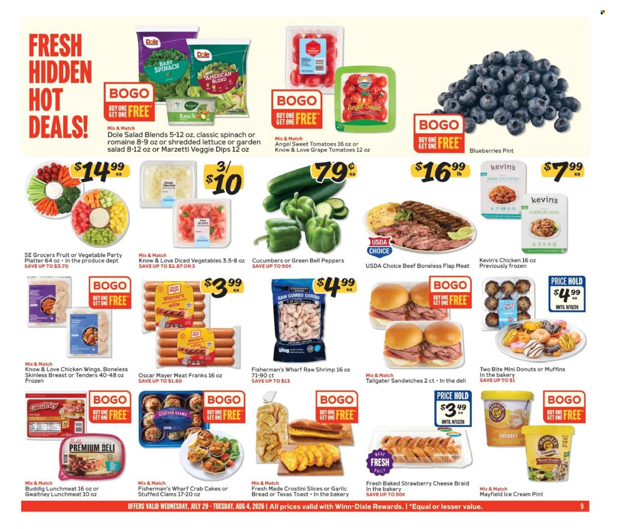 Winn Dixie ad  - 07.29.2026 - 08.04.2026. Page 9