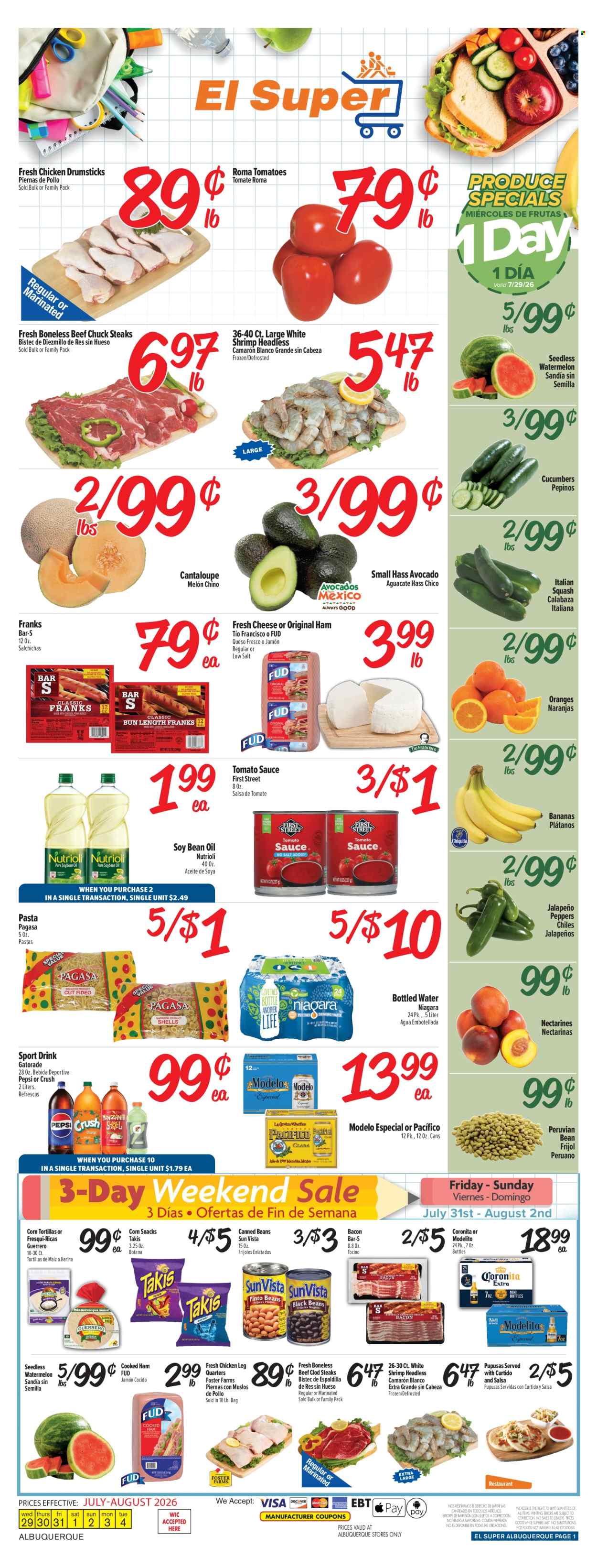 El Super ad  - 07.29.2026 - 08.04.2026. Page 1