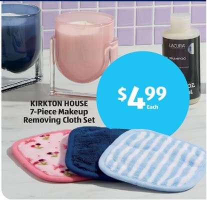KIRKTON HOUSE 7-Piece Makeup Removing Cloth Set