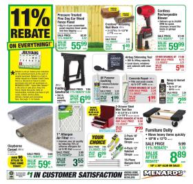 Menards - 11% Rebate* Sale        