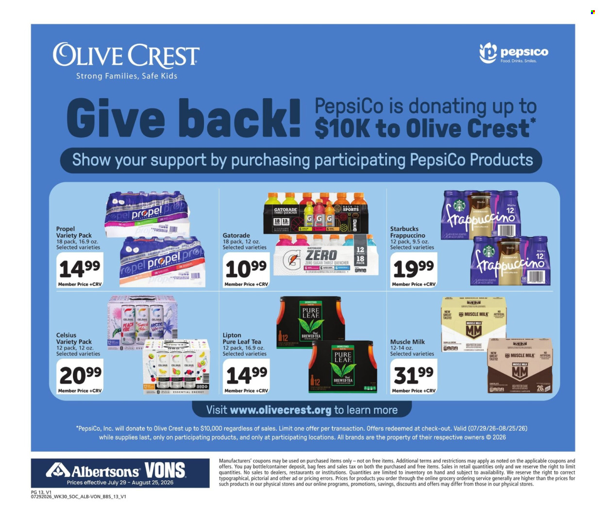 Albertsons ad  - 07.29.2026 - 08.25.2026. Page 13