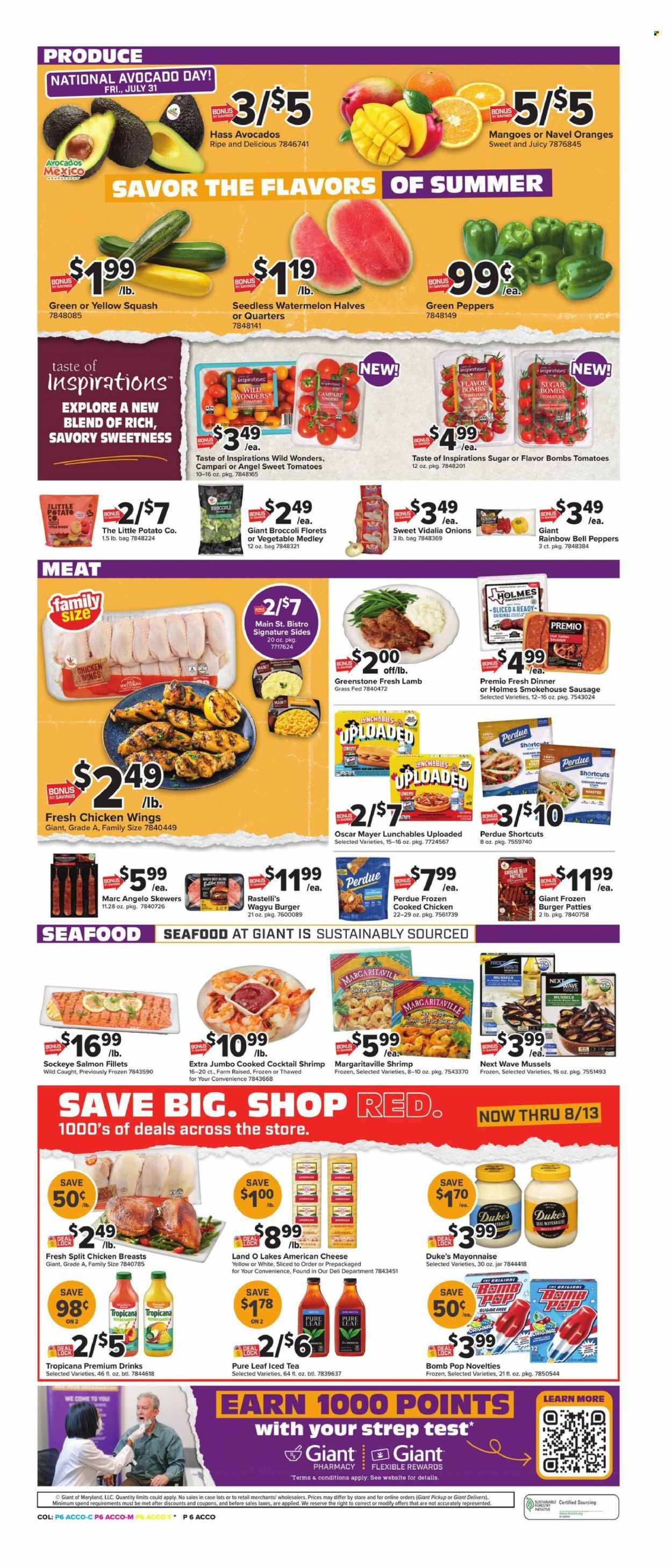 Giant Food ad  - 07.31.2026 - 08.06.2026. Page 6