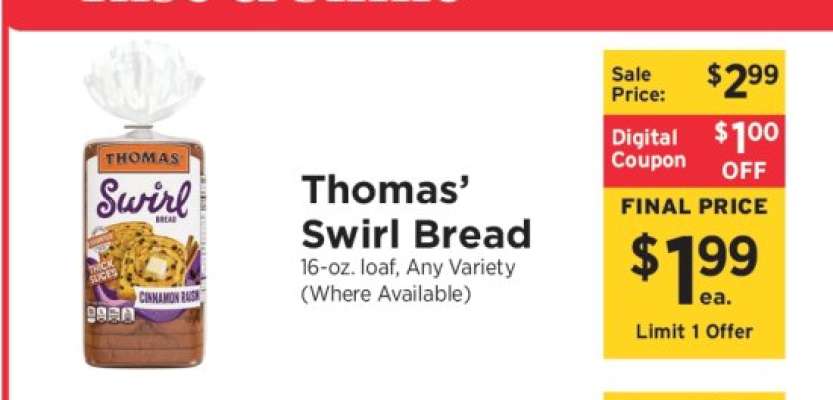 Thomas' Swirl Bread