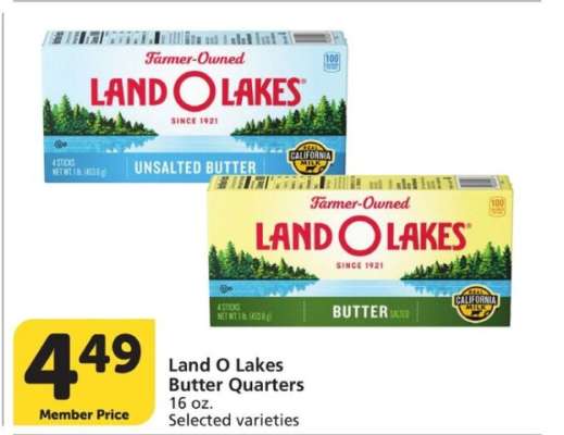 Land O Lakes Butter Quarters