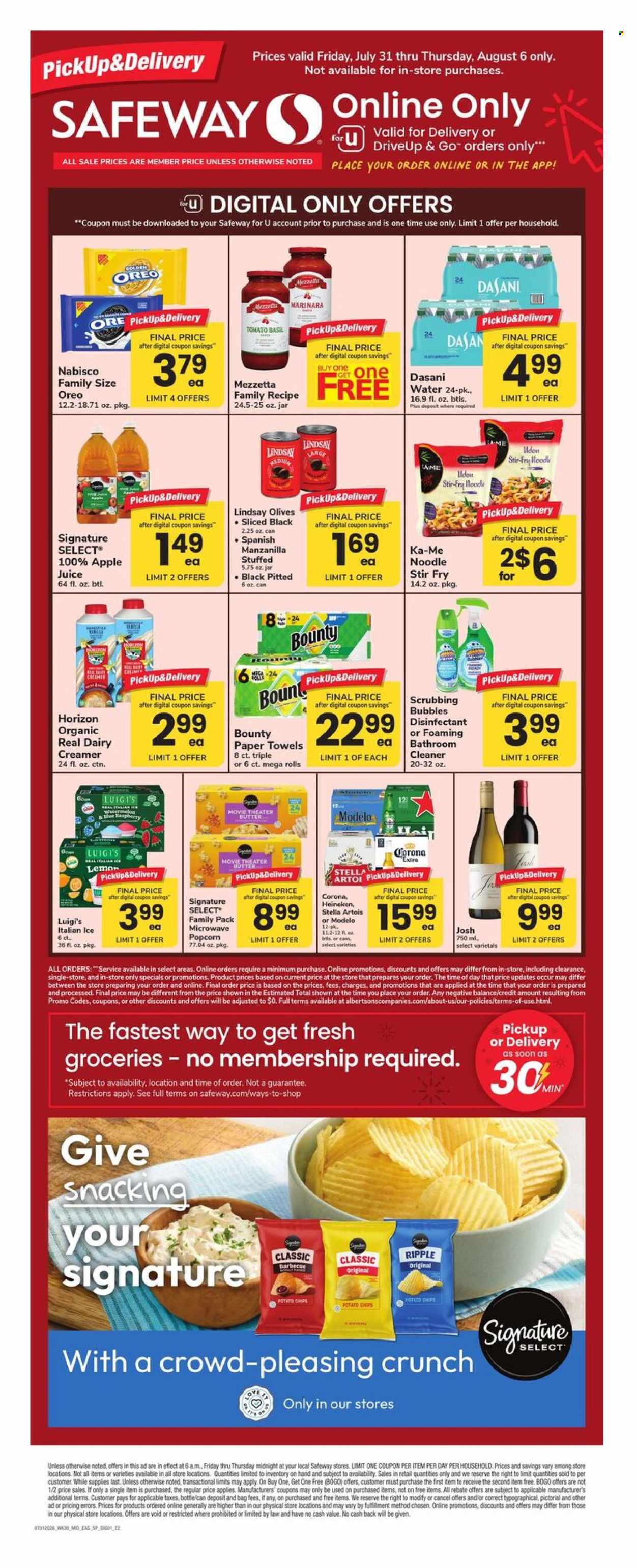Safeway ad  - 07.31.2026 - 08.06.2026. Page 1