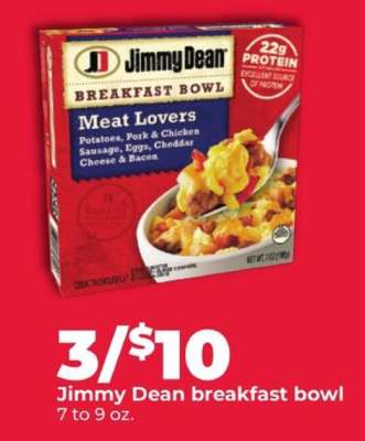 Jimmy Dean Breakfast Bowl