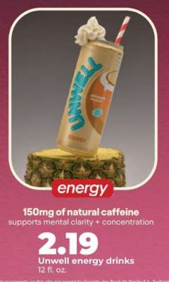 Unwell energy drinks