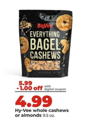Hy-Vee Everything Bagel Cashews