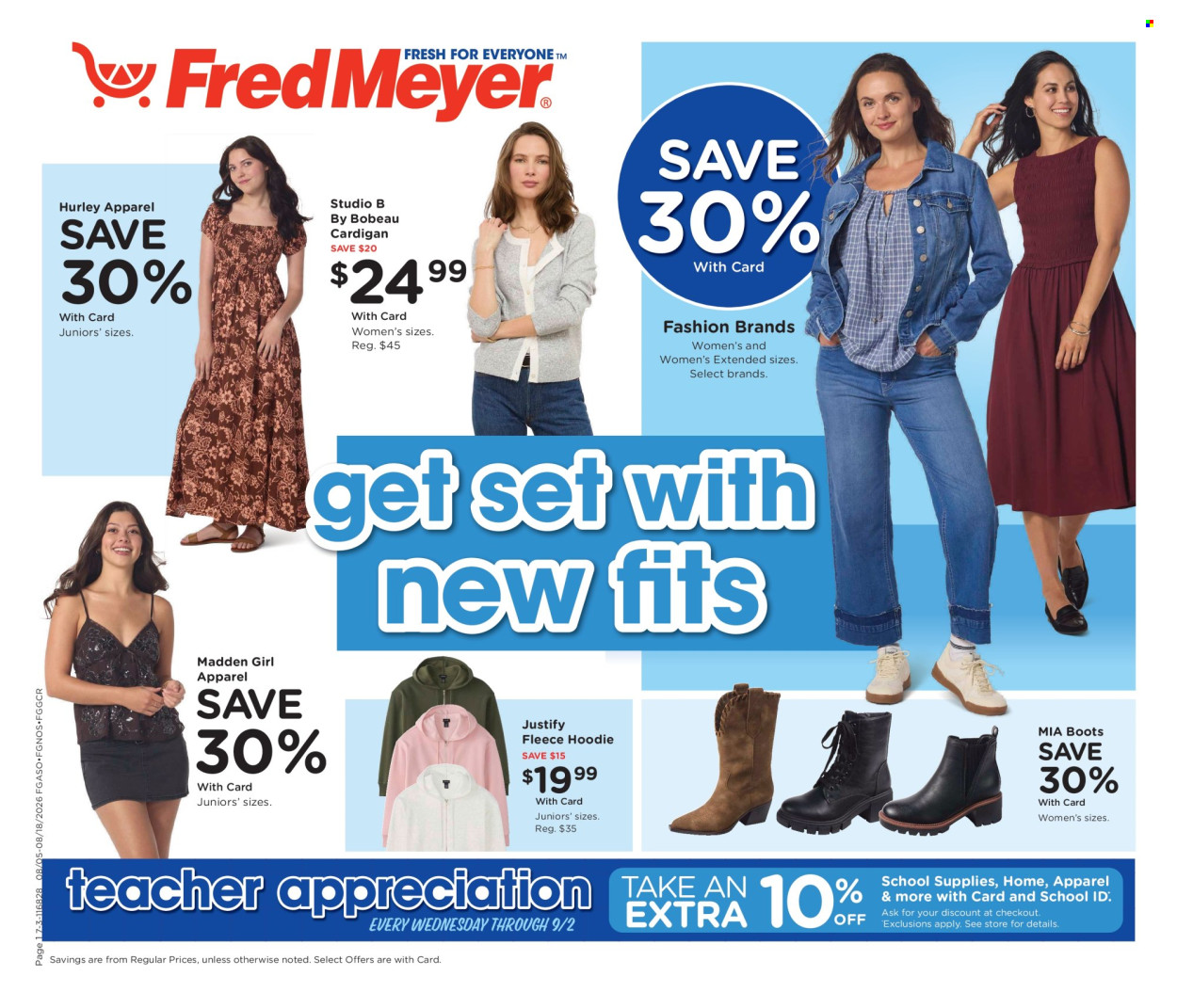 Fred Meyer ad  - 08.05.2026 - 08.18.2026. Page 1