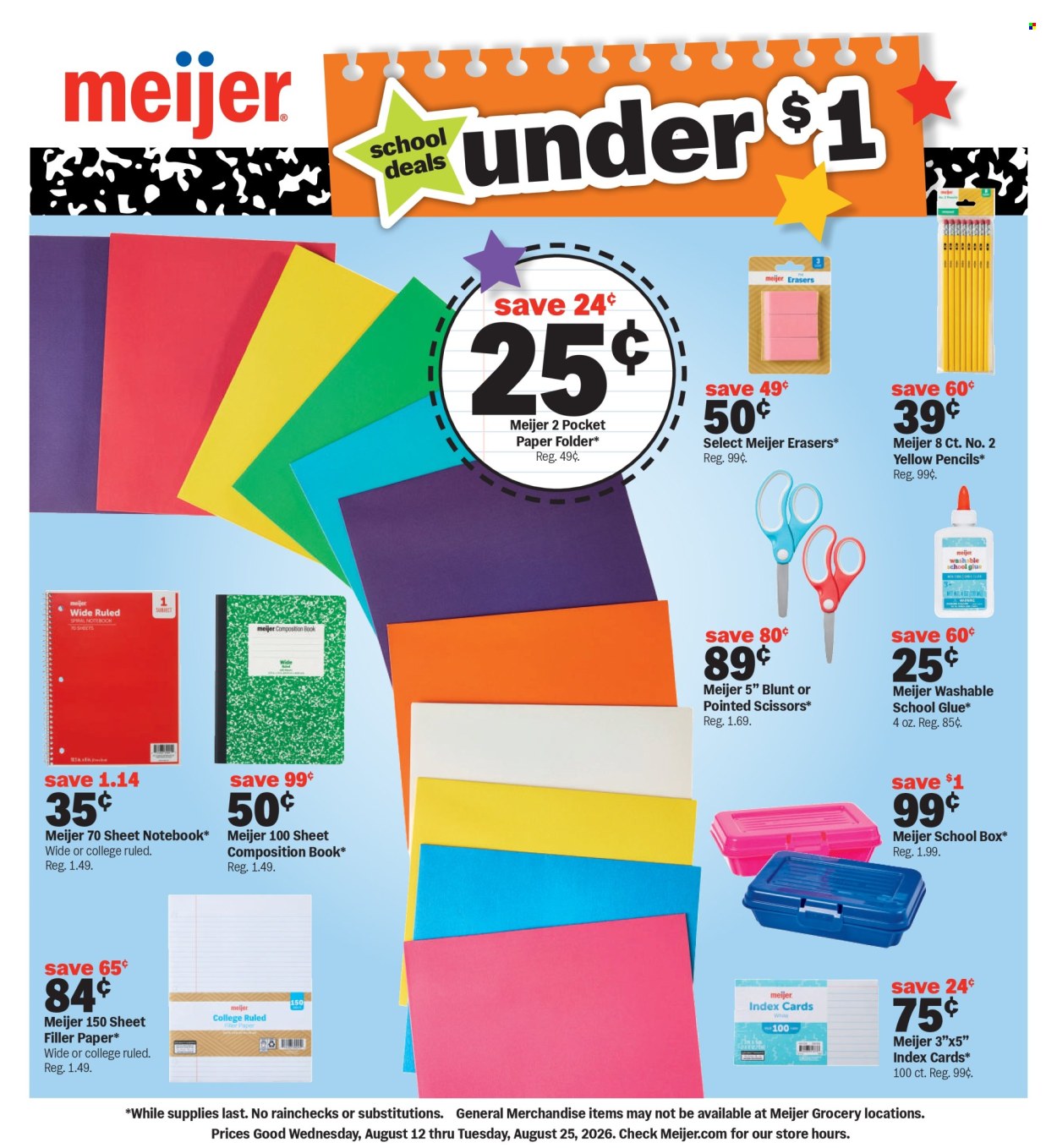 Meijer ad  - 08.12.2026 - 08.25.2026. Page 1