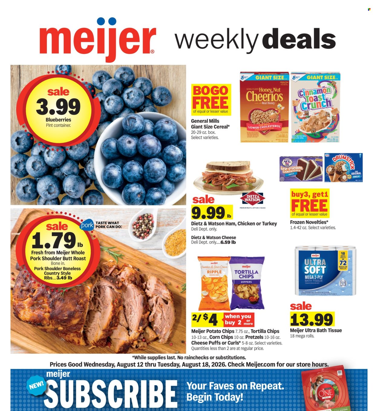 Meijer ad  - 08.12.2026 - 08.18.2026. Page 1
