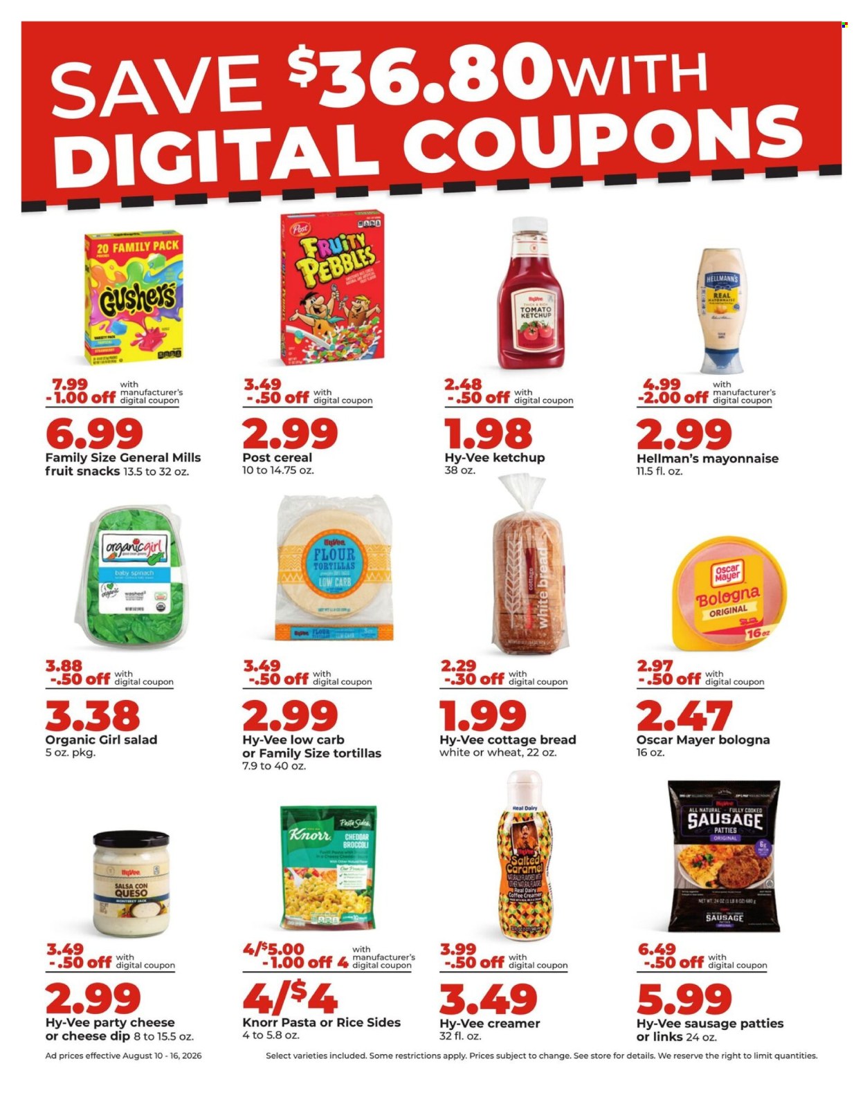 Hy-Vee ad  - 08.10.2026 - 08.16.2026. Page 8