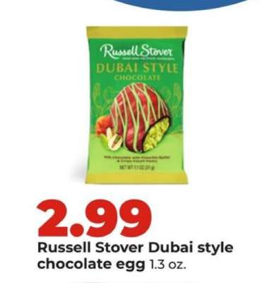 Russell Stover Dubai style chocolate egg