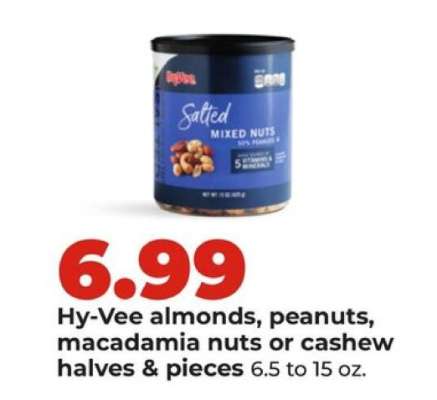 Hy-Vee Salted Mixed Nuts