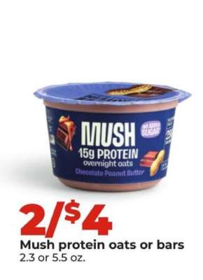 Mush protein oats or bars