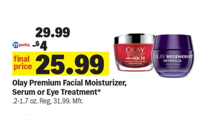 Olay Premium Facial Moisturizer, Serum or Eye Treatment