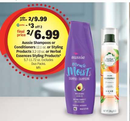 Aussie Shampoos or Conditioners or Styling Products