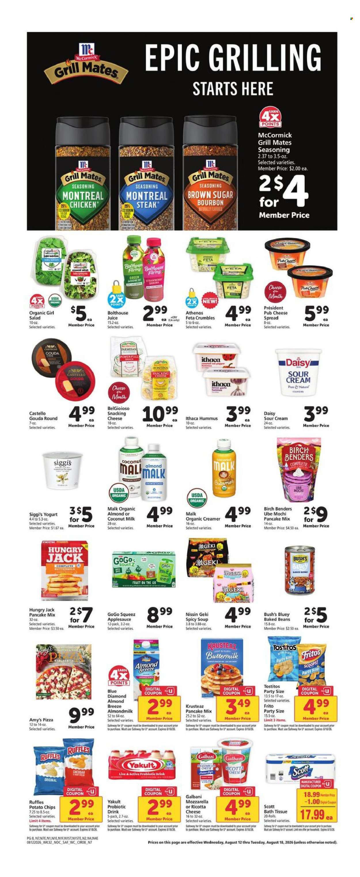 Safeway ad  - 08.12.2026 - 08.18.2026. Page 8