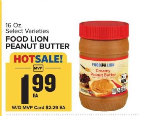 Food Lion Peanut Butter
