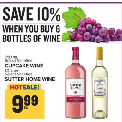 Cupcake Wine & Sutter Home Wine