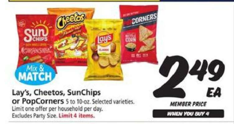 Lay’s, Cheetos, SunChips or PopCorners