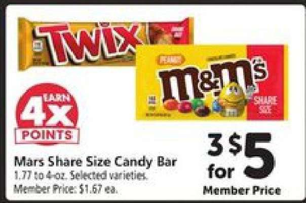Mars Share Size Candy Bar