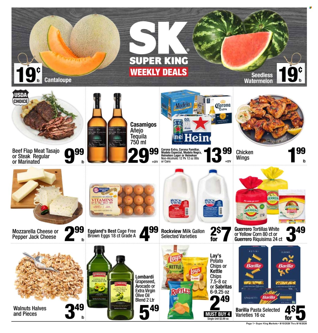 Super King Markets ad  - 08.10.2026 - 08.16.2026. Page 1