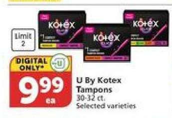U by Kotex Tampons