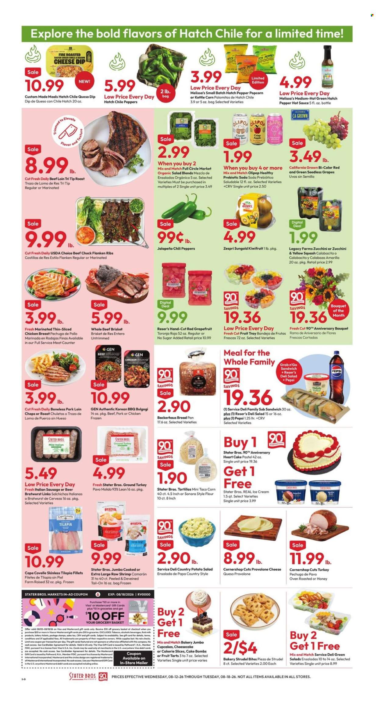 Stater Bros. ad  - 08.12.2026 - 08.18.2026. Page 5